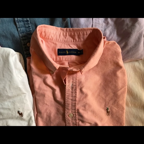 Five Ralph Lauren Polo Button-Down Oxford Shirts - Picture 6 of 6